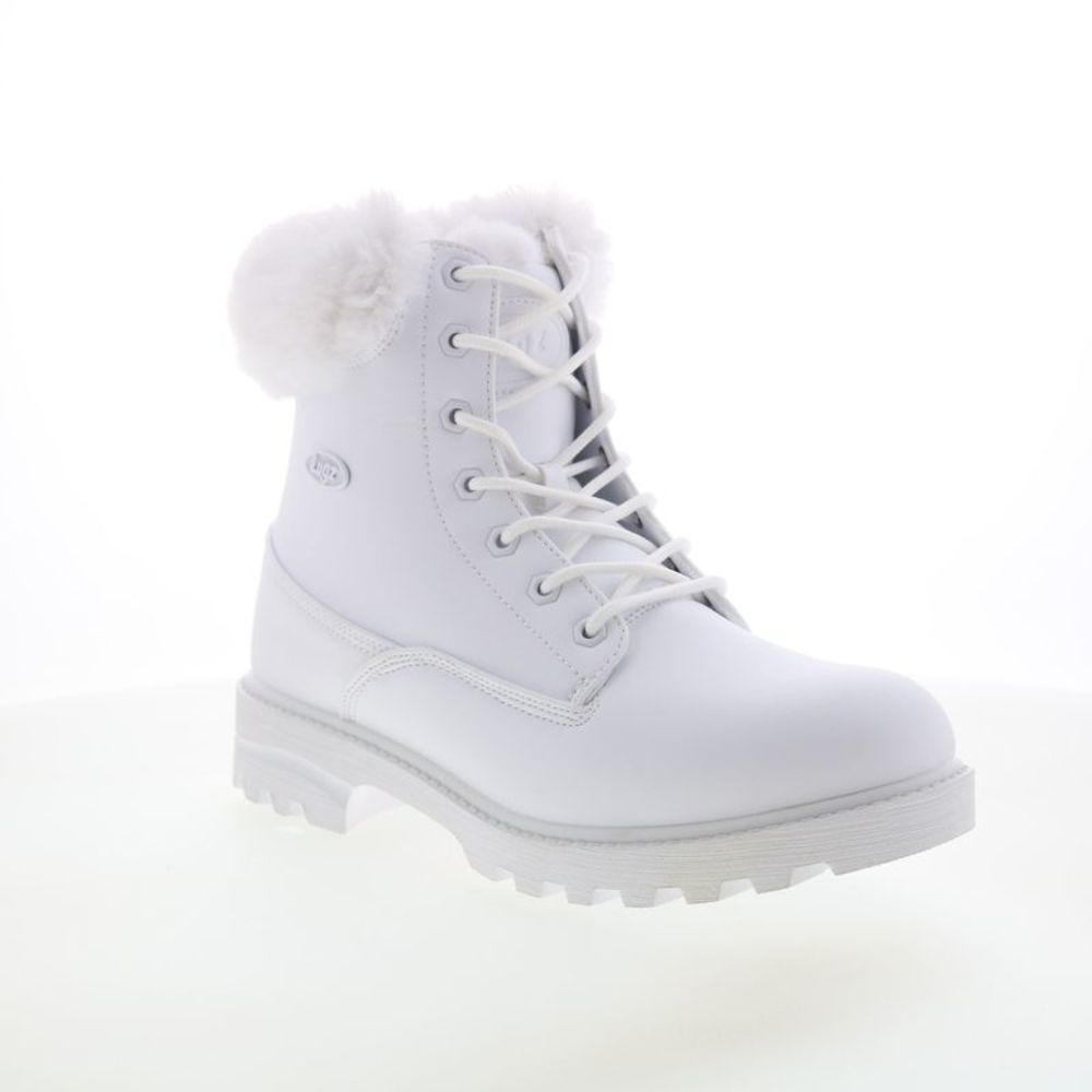 Lugz Womens Empire HI Fur White Boots (NWT) - Picture 2 of 7